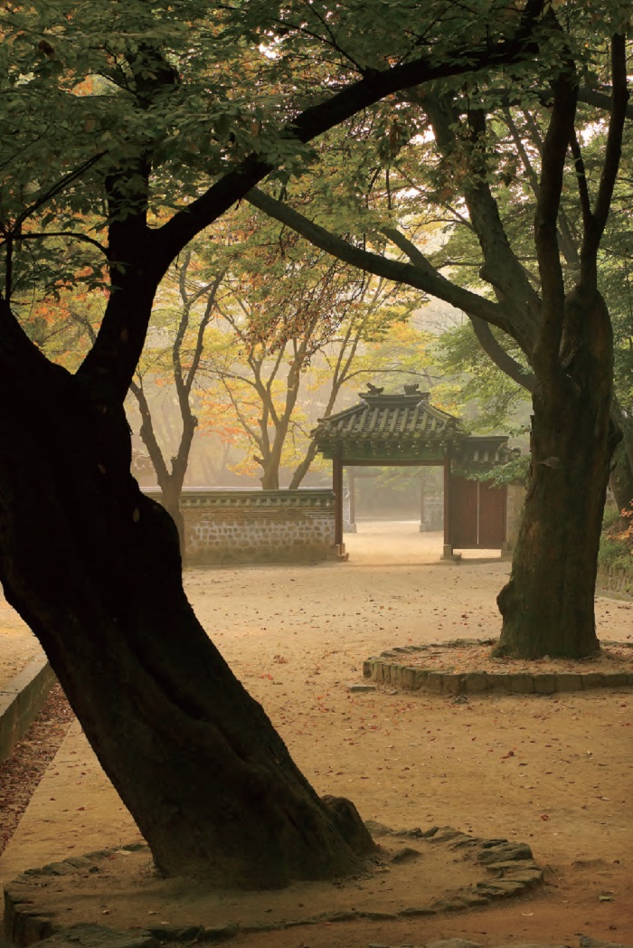 Puerta Geummamun de los jardines del Palacio Changdeokgung en Jongno, Seúl