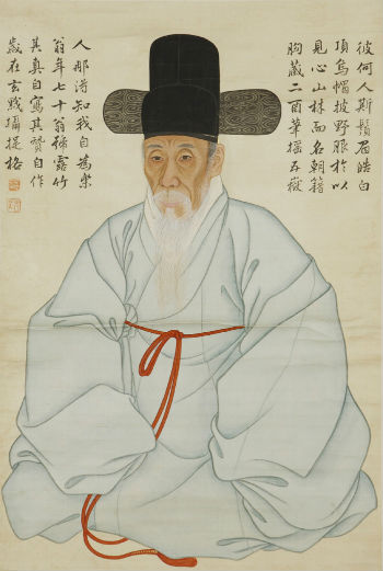 표암 강세황이 70세에 그린 자화상, 1782, 진주강씨 백각공파 종친회 소장 (국립중앙박물관 제공) 