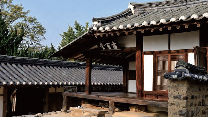 Hanok. Seobaekdang de Yangdong Maeul situada en Yangdo-ri, Gangdongmyeon, Gyeongju-si, Gyeongsangbuk-do.