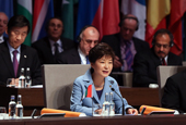 La presidenta Park propone un plan de cuatro puntos para lograr un mundo sin armas nucleares