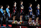 El equipo de bádminton varonil de Corea del Sur, de categoría mundial.