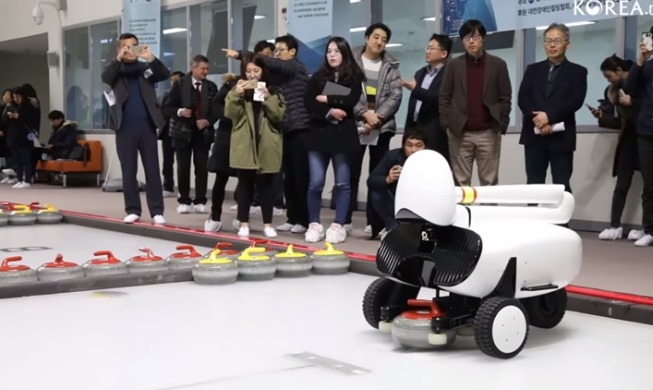Robot coreano gana partido de curling contra profesionales