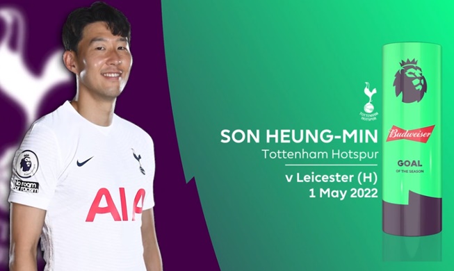 Son Heung-min nominado por segundo año al 'mejor gol' de la Liga Premier inglesa