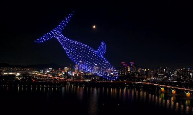 Las luces de 1.000 drones iluminarán el cielo nocturno de Seúl