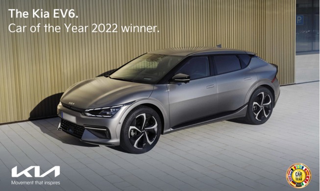 El EV6 de Kia Motors nombrado como 'Coche del Año' 2022 en Europa