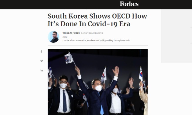 Forbes: “Corea del Sur muestra a OCDE cómo se debe hacer en la era de COVID-19”