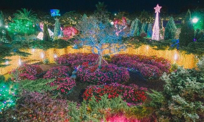 'Festival de la luz' del Jeju Herb Garden de Jeju