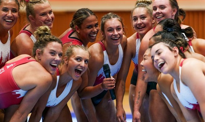 El equipo de gimnasia femenino 'Red Rocks' de EE. UU. expresa su emoción por presentarse en Corea