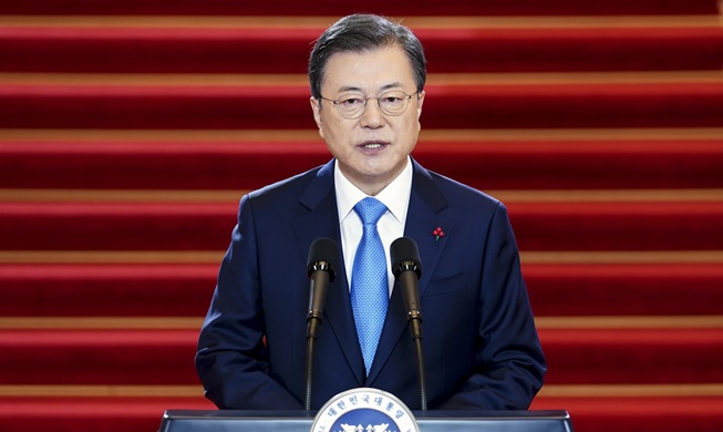 Presidente Moon emite mensaje de año nuevo para la ciudadanía