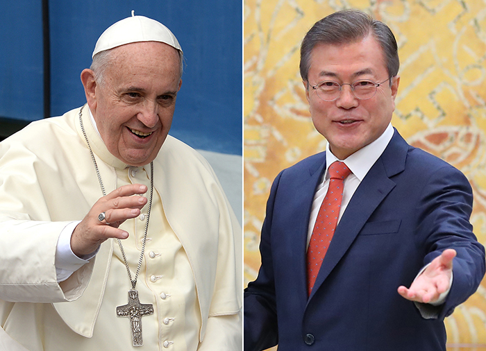El presidente de Corea del Sur, Moon Jae-in visitará oficialmente a Francia, Italia, la Ciudad del Vaticano, Bélgica y Dinamarca del 13 al 21 de octubre. El mandatario celebrará una reunión con el papa Francisco en el Vaticano con el fin de solicitar apoyo para la paz y estabilidad en la península coreana. | Yonhap News
 