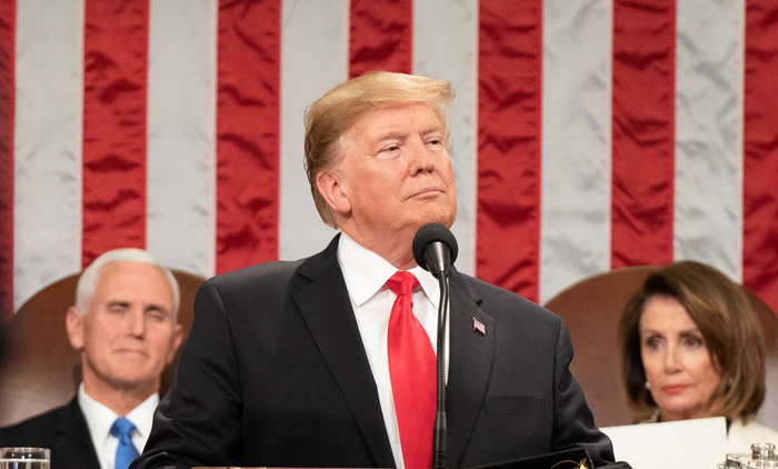 El 5 de febrero (hora local) el presidente estadounidense Donald Trump está dando un discurso del Estado de la Unión ante el Congreso. En el evento presentó públicamente el lugar y el itinerario decididos de la segunda cumbre entre Estados Unidos y Corea del Norte. | Casa Blanca