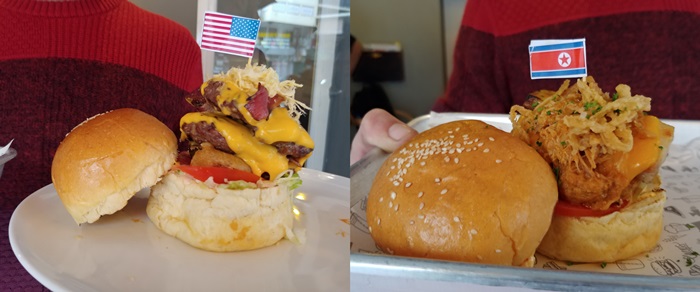El restaurante Durty Bird en Hanói, Vietnam, sirve hamburguesas temáticas para celebrar la segunda cumbre entre Corea del Norte y Estados Unidos.
