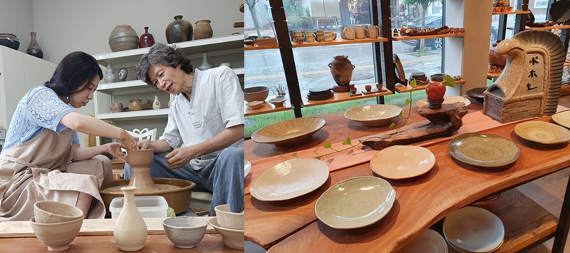 El taller de cerámica Hwamokto, ubicado en Ye's Park en Icheon, provincia de Gyeonggi-do, ofrece clases de alfarería. | Kim Hyelin
