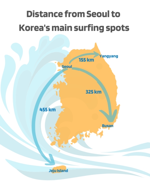 La ciudad de Busan se encuentra a 325 km de Seúl y la isla de Jeju a 455 km. El condado de Yangyang-gun, por otro lado, está a solo 155 km de la capital, lo que lo convierte en una escapada más conveniente para los habitantes de Seúl. | Anaïs Faure