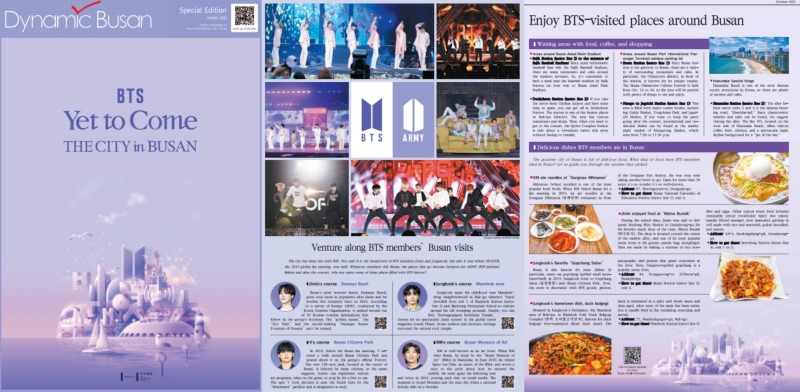 La ciudad metropolitana de Busan anunció el 10 de octubre que publicará una edición especial de su periódico en inglés y japonés, llamado Dynamic Busan, sobre el concierto de BTS, a realizarse el 15 de octubre en la ciudad. 