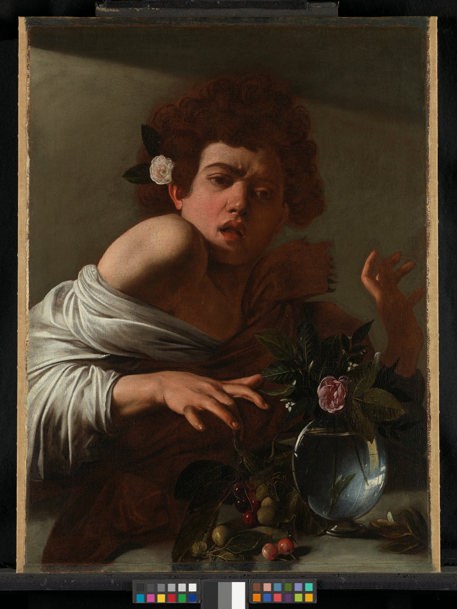 La obra 'Chico mordido por una lagartija' de Caravaggio | Museo Nacional de Corea