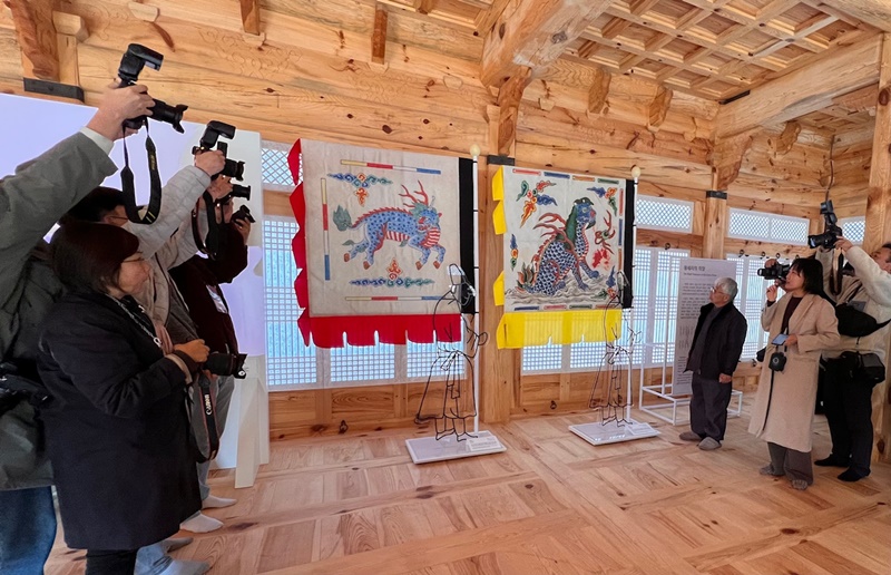 Se lleva a cabo el 14 de noviembre la exposición 'El espacio del príncipe heredero: el Gyejodang de Gyeongbokgung' en la sala Gyejodang del palacio Gyeongbokgung, en el distrito Jongno-gu de Seúl.