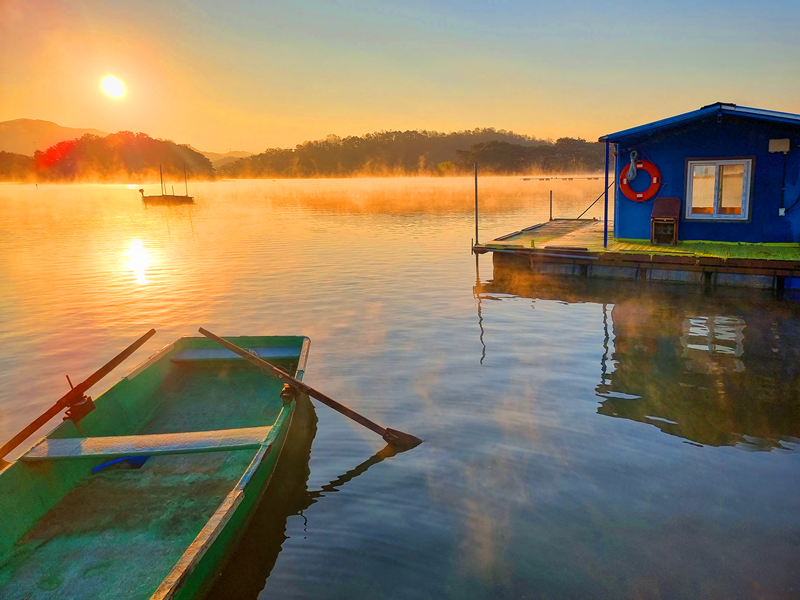 Vista del lago Gosam, en la ciudad de Anseong, provincia de Gyeonggi-do. | Organización de Turismo de Gyeonggi