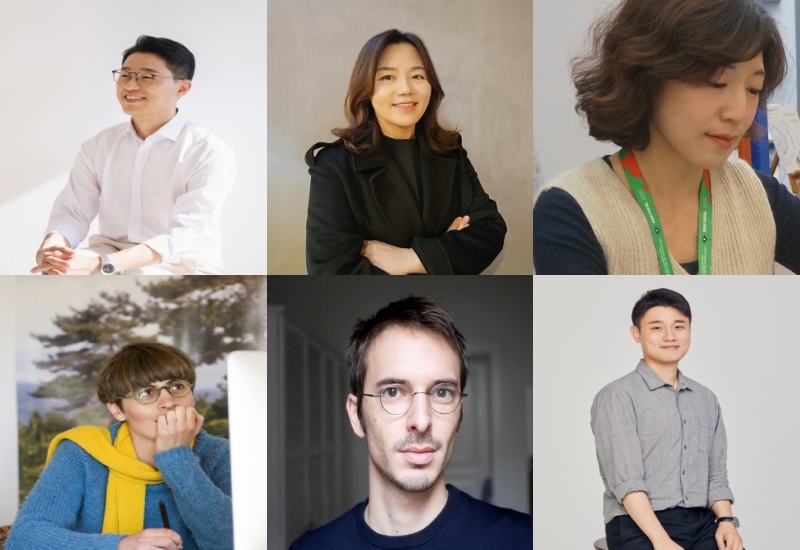 El Ministerio de Cultura, Deportes y Turismo, junto con la Agencia de Promoción de la Industria Editorial de Corea (KPIPA, por sus siglas en inglés), celebrarán varios eventos para promocionar los libros coreanos en París, Francia, con motivo de los Juegos Olímpicos de París 2024. En la foto, en el sentido de las agujas del reloj, se muestran los autores coreanos de libros ilustrados Kim Sang-geun, Oh Sena, Lee So-young y Jung Jinho, y los autores franceses Adrien Parlange y Marie Caudry. | Ministerio de Cultura, Deportes y Turismo
