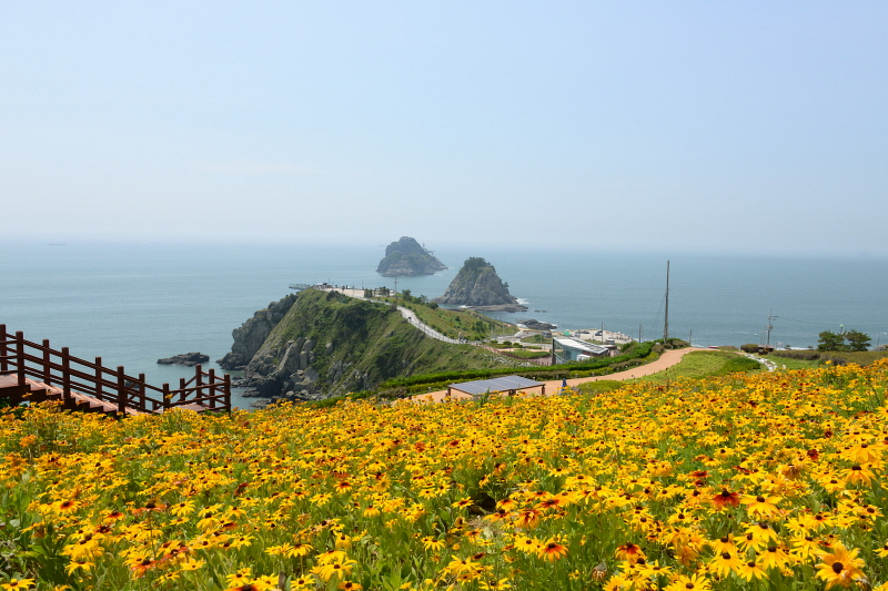 El parque Haemaji, en los islotes Oryukdo de Busan, es el punto de inicio de las rutas Haeparang y Namparang.