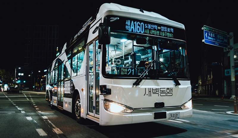 El servicio de autobuses autónomos a primera hora de la mañana en Seúl comenzará a operar a partir del 26 de noviembre. | Gobierno Metropolitano de Seúl