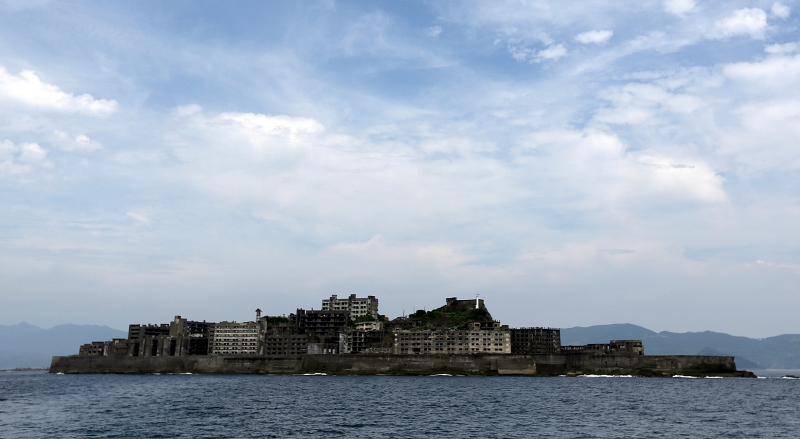 Vista de la isla de Hashima, también conocida como 'isla del Acorazado', en la prefectura de Nagasaki, Japón. | Agencia de Noticias Yonhap