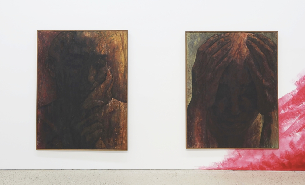 Obras de Kim Myungsook expuestas en la exposición 'Colores de agua'. | Charles Audouin