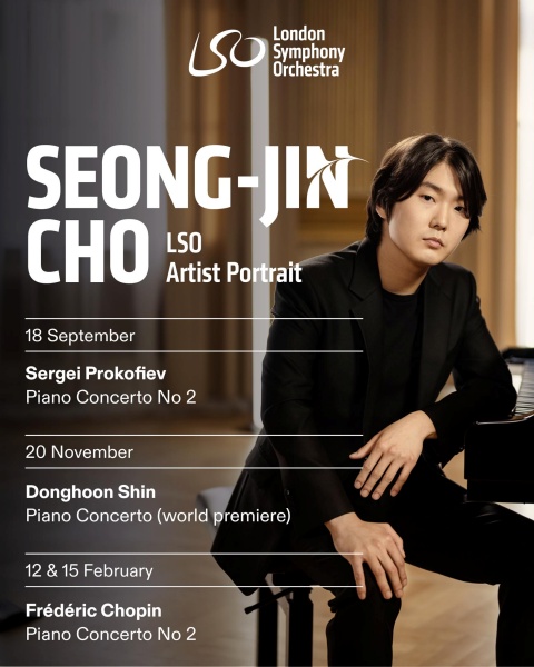 Cho Seong-jin anunció el 8 de abril su participación como Artista Retrato de la temporada 2025-2026 de la Orquesta Sinfónica de Londres a través de sus redes sociales.