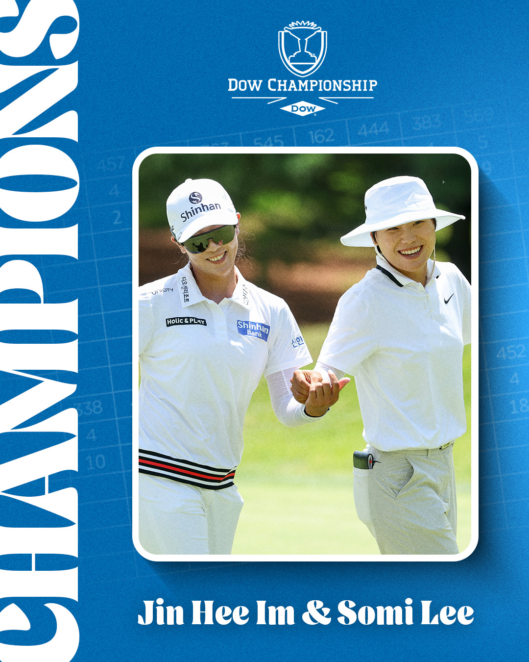 Im Jin Hee y Lee Somi celebran su primera victoria en un torneo por equipos del LPGA Tour. | Página del LPGA en Facebook