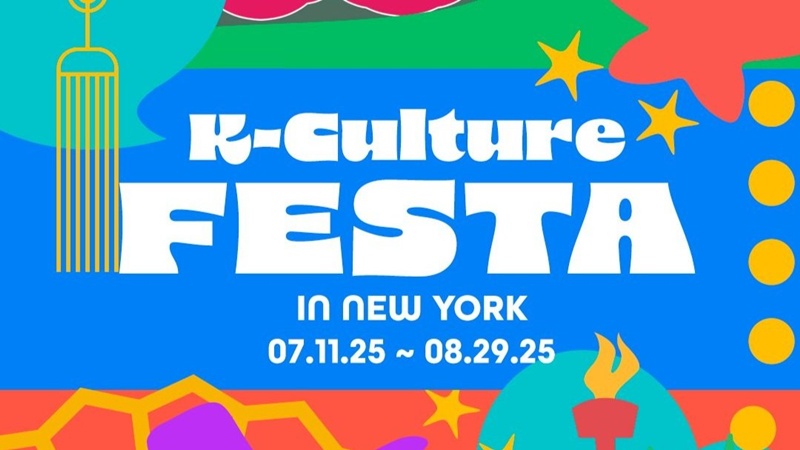 Póster oficial del evento 'K-Culture Festa in New York'. | Centro Cultural Coreano en Nueva York