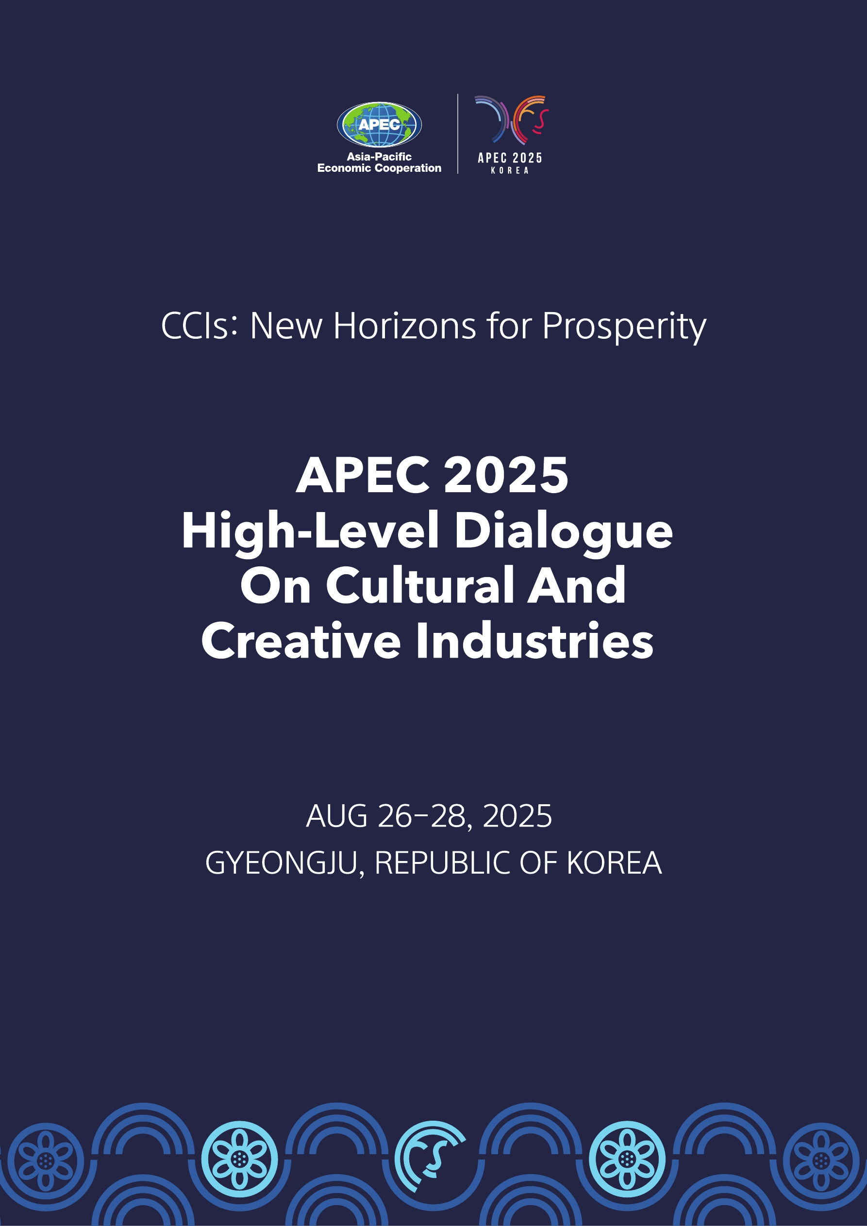 Póster del Diálogo de Alto Nivel del APEC sobre Industrias Culturales y Creativas | Ministerio de Cultura, Deportes y Turismo