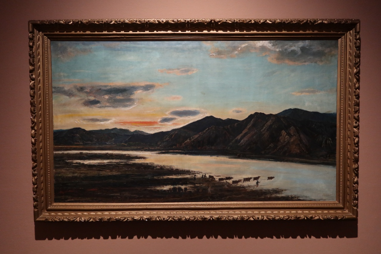 Obra sin título (1954) de Kim Won. Tras estudiar en Japón, trabajó como profesor de arte en Hamheung y Pyeongyang (ambas ciudades actualmente en Corea del Norte) y se trasladó a Seúl en 1947. | Charles Audouin