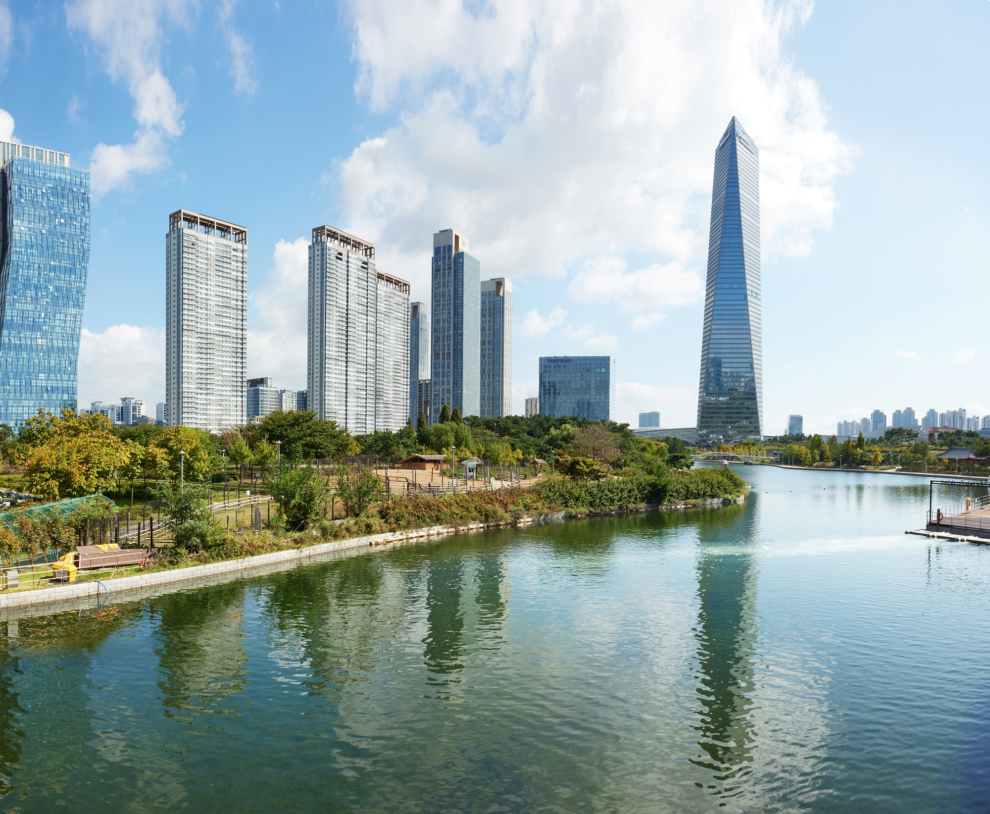 Vista del parque central de Songdo, en el distrito de Yeonsu-gu de Incheon. | Centro de Turismo de Incheon