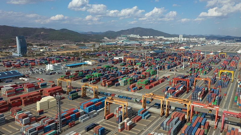 Vista del muelle del puerto de Gwangyang, en la provincia de Jeollanam-do. | Autoridad Portuaria de Yeosu-Gwangyang 