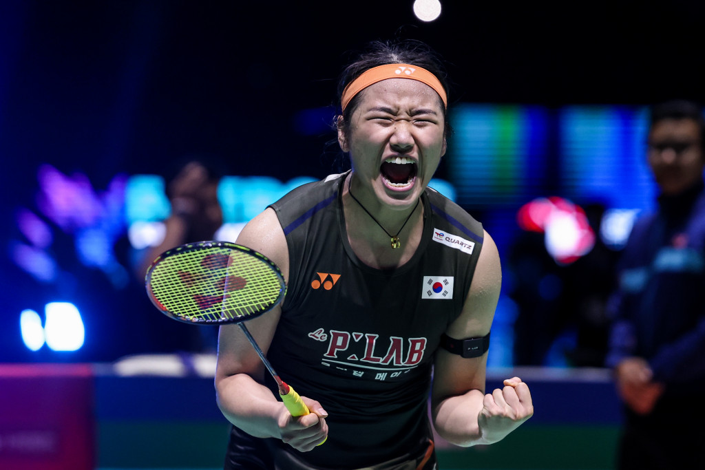 An Se-young, número uno del mundo en bádminton femenino, celebra el 11 de enero tras vencer a la china Wang Zhiyi y conquistar el Abierto de Malasia de la Federación Mundial de Bádminton (BWF) en Kuala Lumpur, Malasia. | BWF