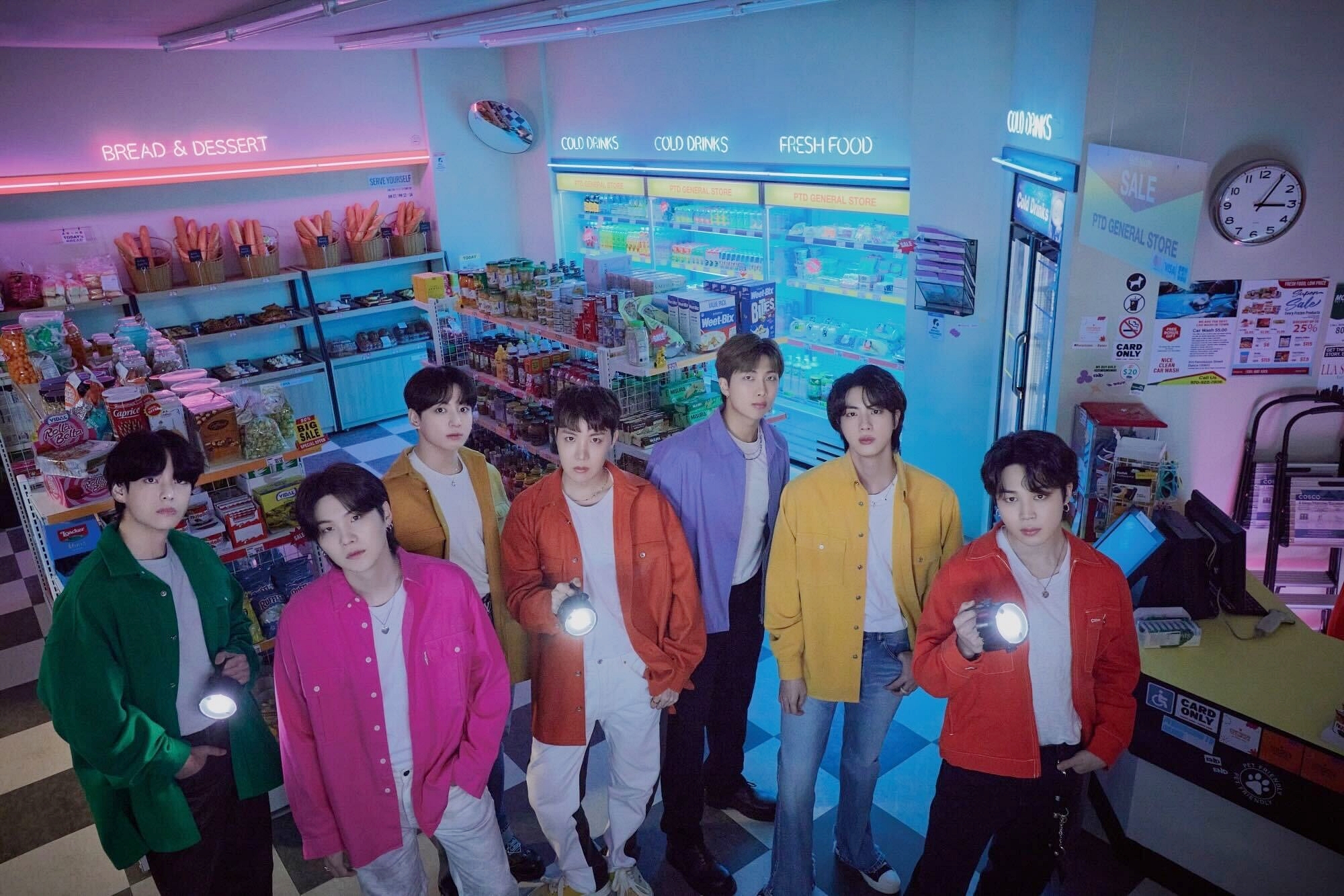 La foto muestra al grupo masculino de K-pop BTS. | BigHit Music