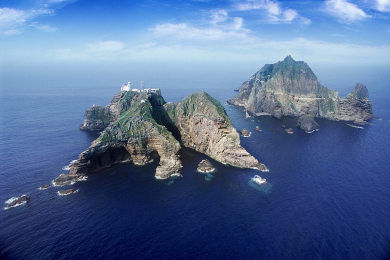 La imagen muestra los islotes Dokdo, las islas más orientales de Corea. | Oficina de Gestión de Dokdo