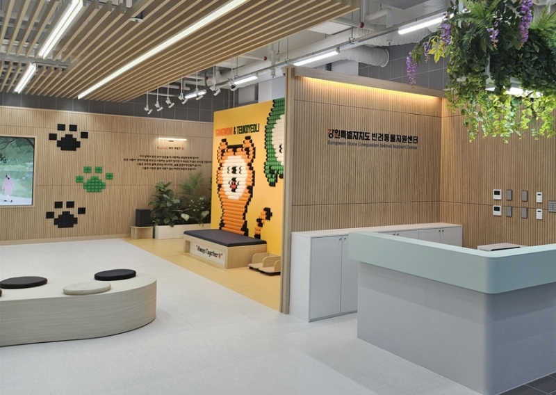 Interior del centro de apoyo a mascotas de la provincia de Gangwon-do inaugurado el 6 de noviembre de 2025. | Gobierno Provincial de Gangwon-do