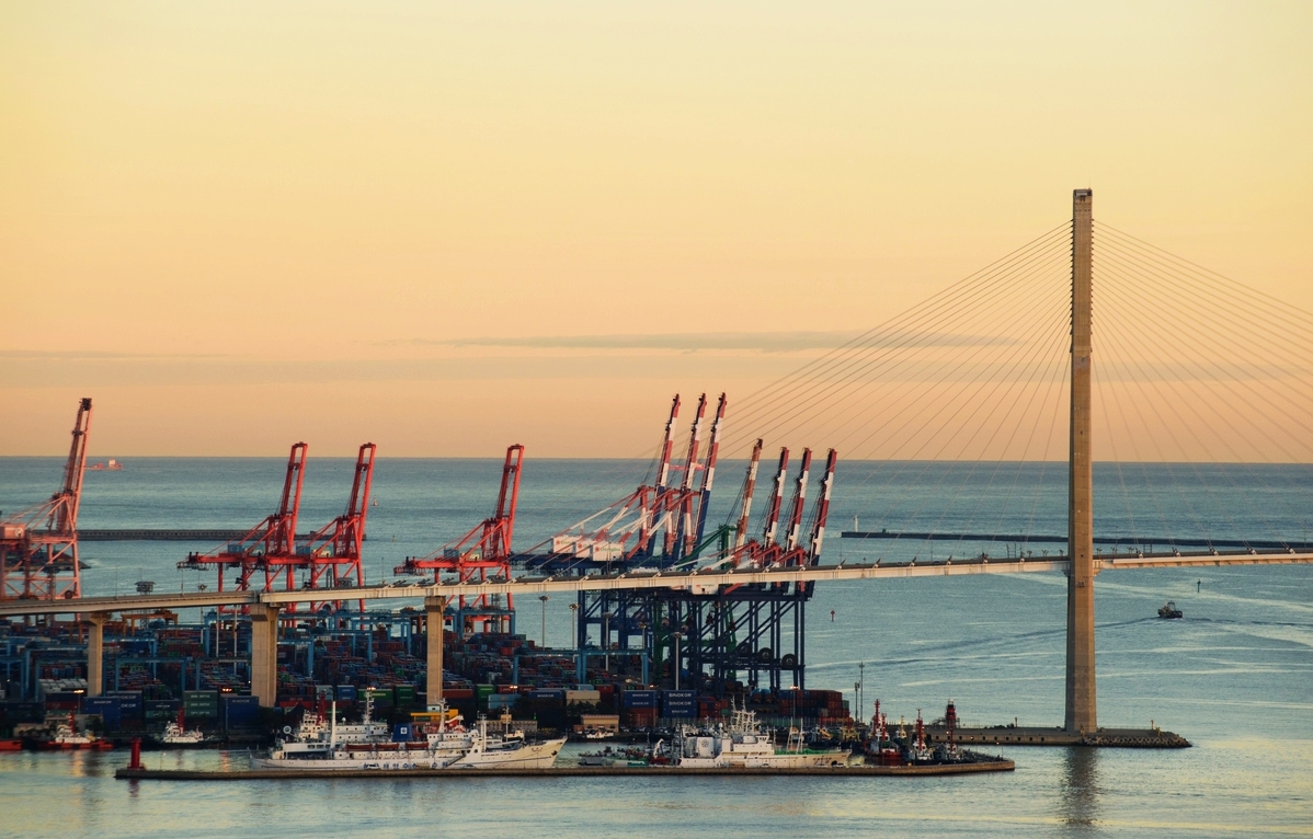La foto muestra el muelle Sinkamman del puerto Norte de Busan. | Autoridad Portuaria de Busan
