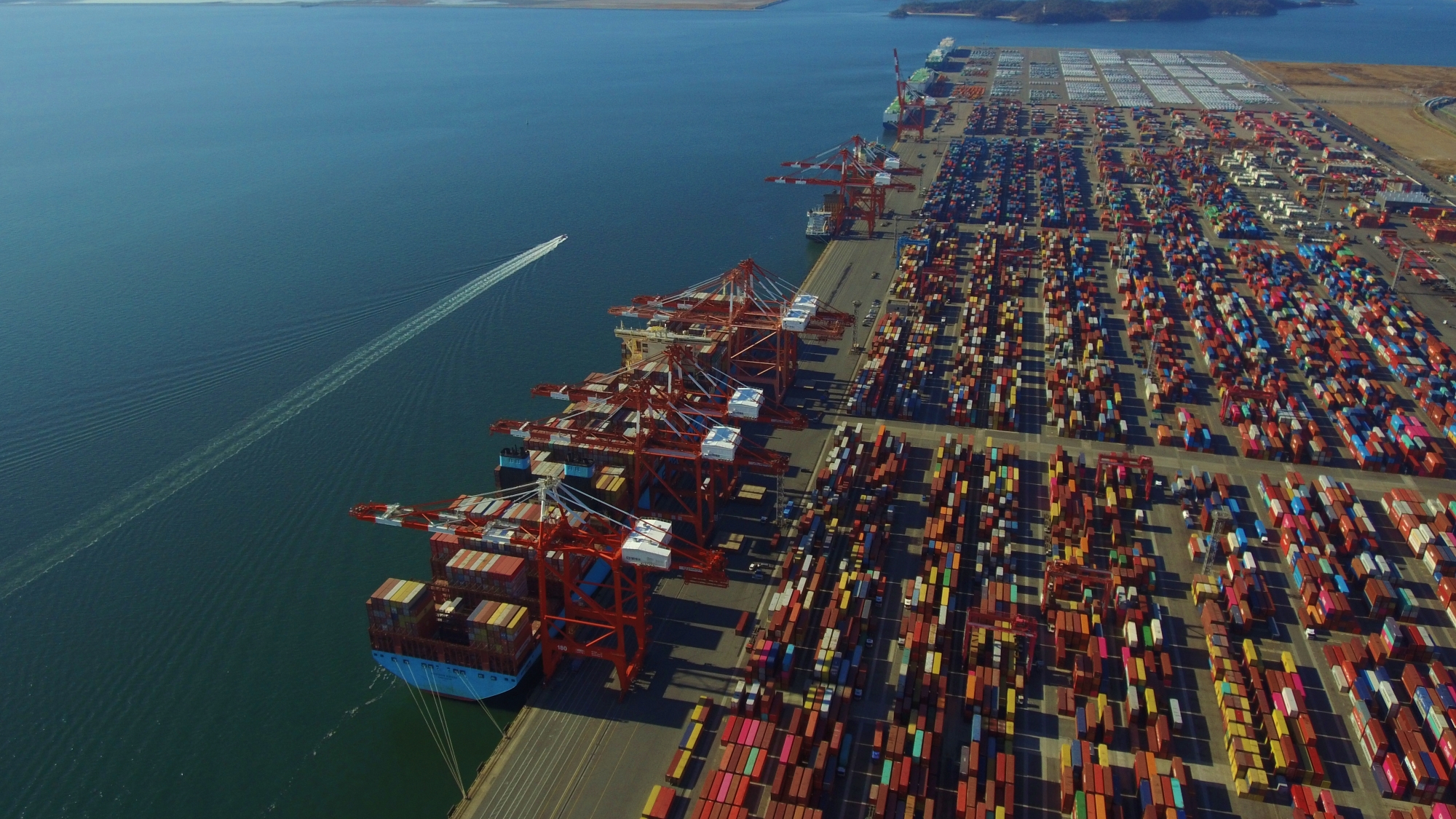 La foto muestra el puerto de Gwangyang, en la ciudad hom&oacute;nima en la provincia de Jeollanam-do. | Autoridad Portuaria de Yeosu Gwangyang