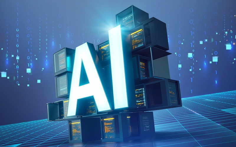 Ilustraci&oacute;n de la palbra inteligencia artificial (IA) | iClick Art (La reproducci&oacute;n o redistribuci&oacute;n no autorizada de esta imagen est&aacute; prohibida de acuerdo con las leyes de derechos de autor)