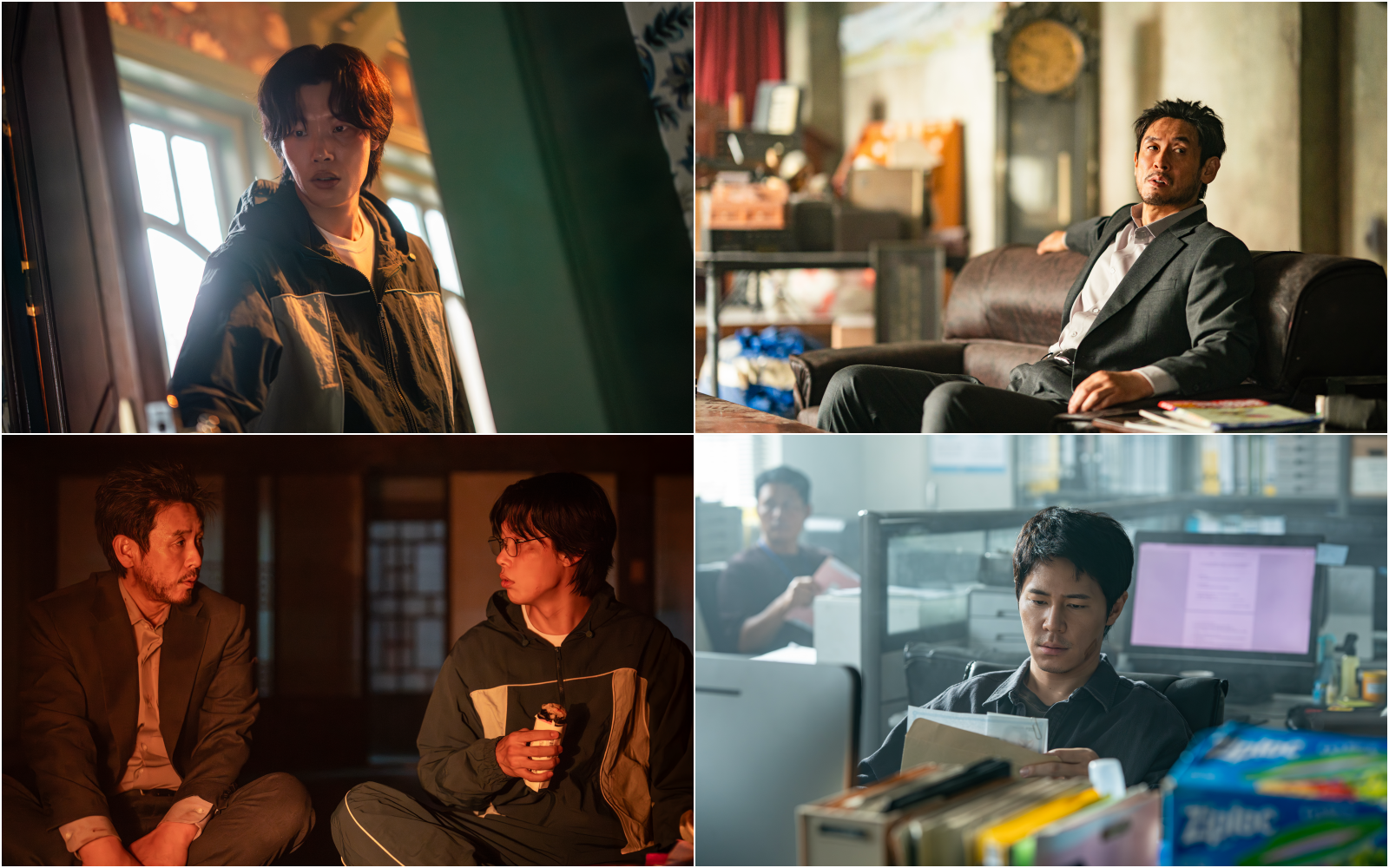 Las imágenes muestran escenas de la serie coreana de Netflix 