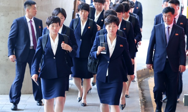 Un equipo deportivo norcoreano visita Corea por 1ª vez en ocho años