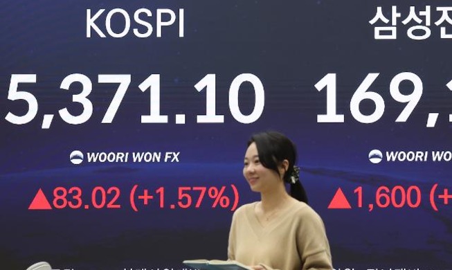 El KOSPI supera los 5.300 puntos por primera vez en la historia