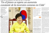  Corea y Chile deben ampliar su cooperación, afirmó la presidenta Park 