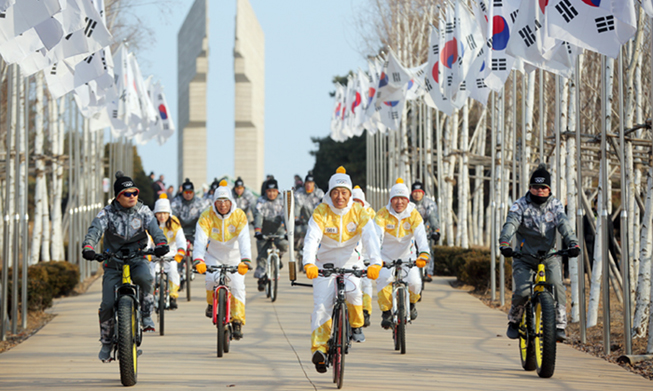 El viaje de la antorcha de PyeongChang 2018 – Gangwon