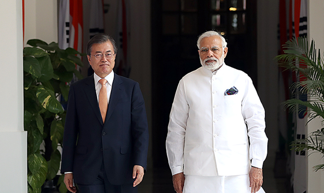 Corea del Sur e India prometen cooperación más estrecha