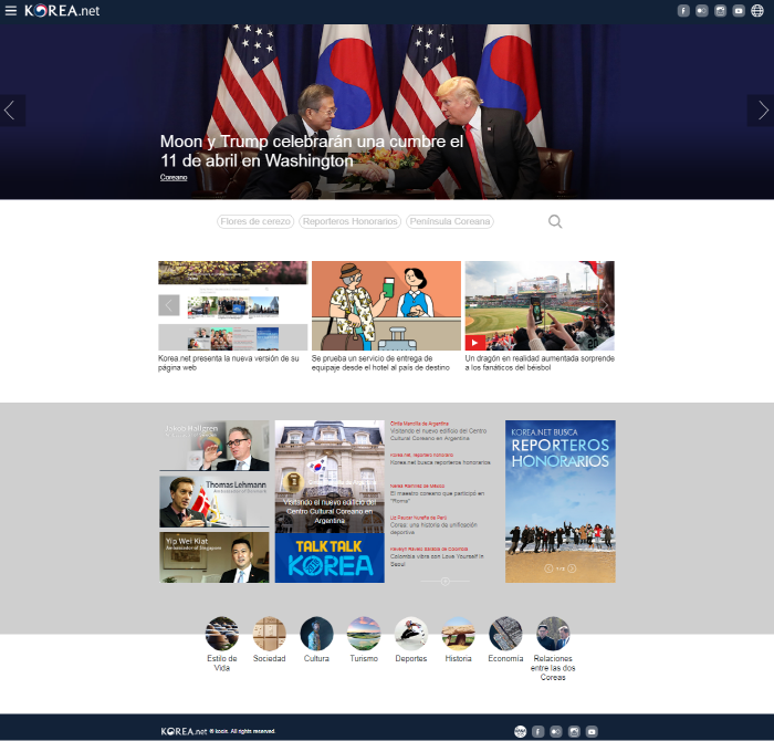 Sitios webs en español para conocer Corea
