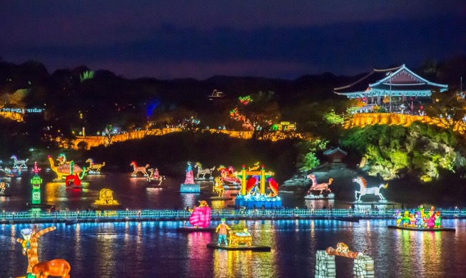 Invierno en Corea: Festival de linternas de Jinju