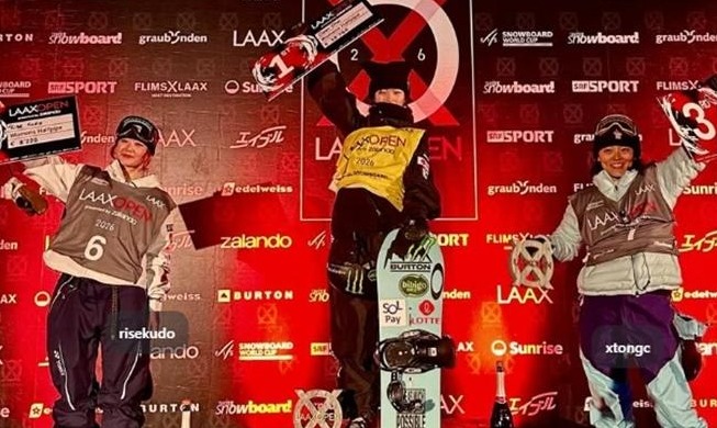 Una snowboarder coreana encadena tres victorias consecutivas en competiciones mundiales